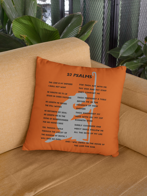 23 Psalms Pillow - Black