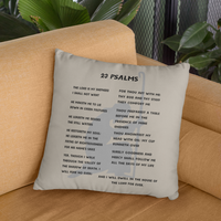 23 Psalms Pillow - Black