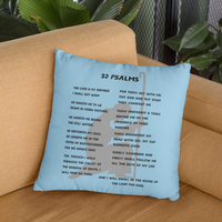 23 Psalms Pillow - Black