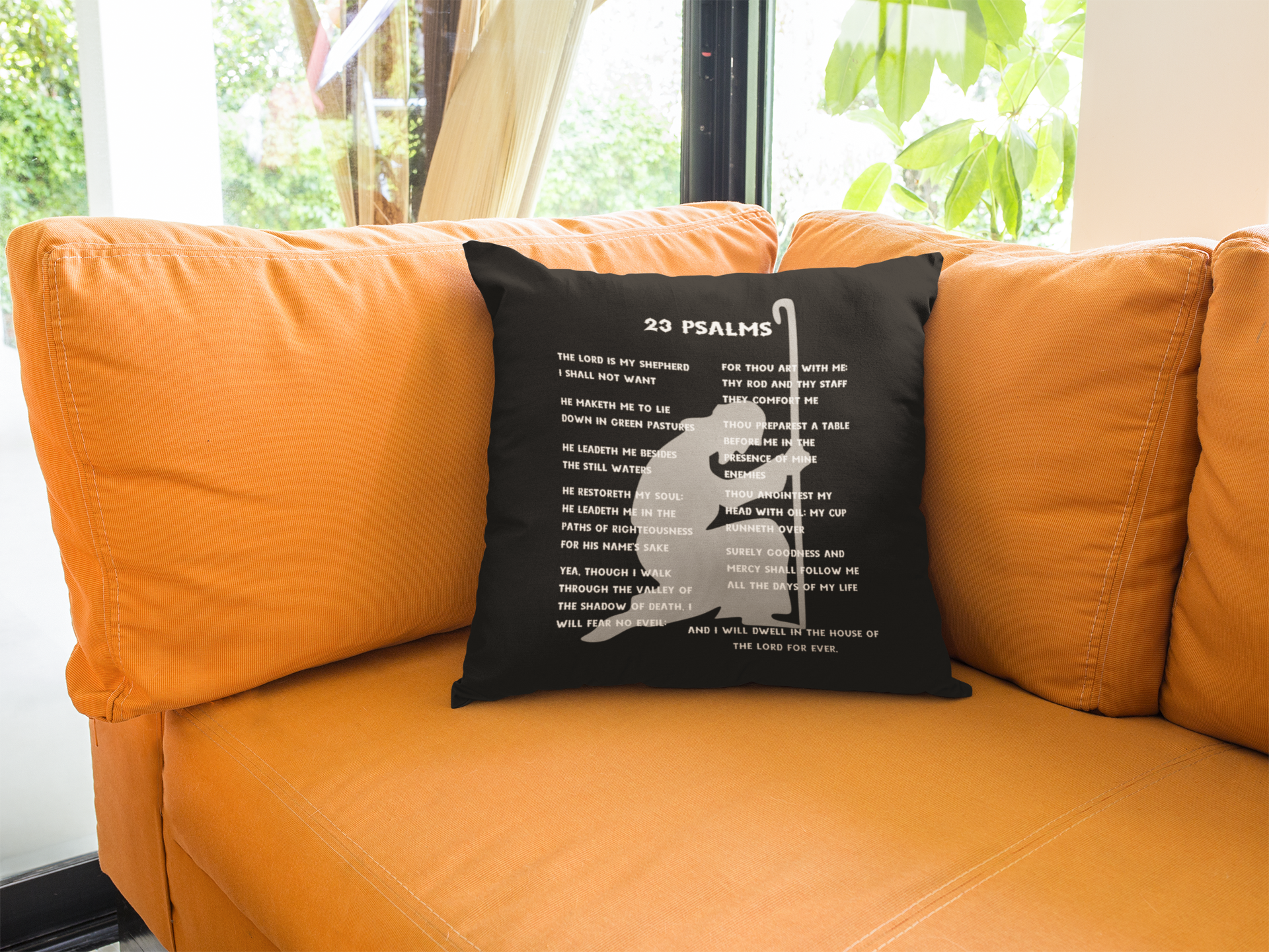 23 Psalms Pillow - White