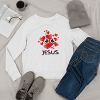 Eye Love Jesus Crewneck Pullover Sweatshirt