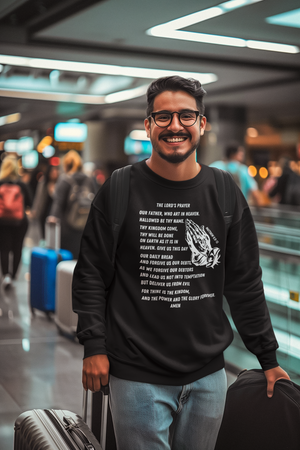 Lord's Prayer Crewneck Sweatshirt - White