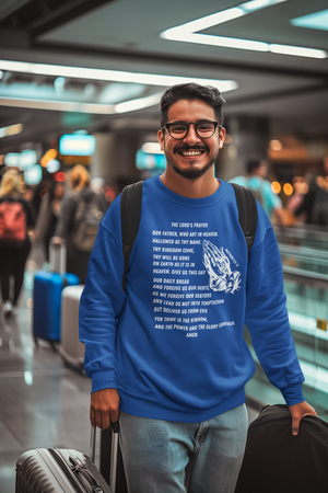 Lord's Prayer Crewneck Sweatshirt - White