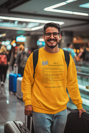 The 10 Commandments Crewneck Sweatshirt - Black