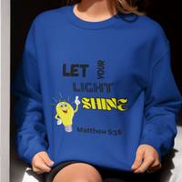 Let Your Light Shine Crewneck Pullover Sweatshirt