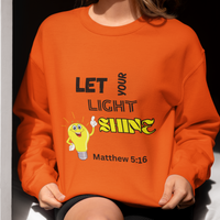Let Your Light Shine Crewneck Pullover Sweatshirt