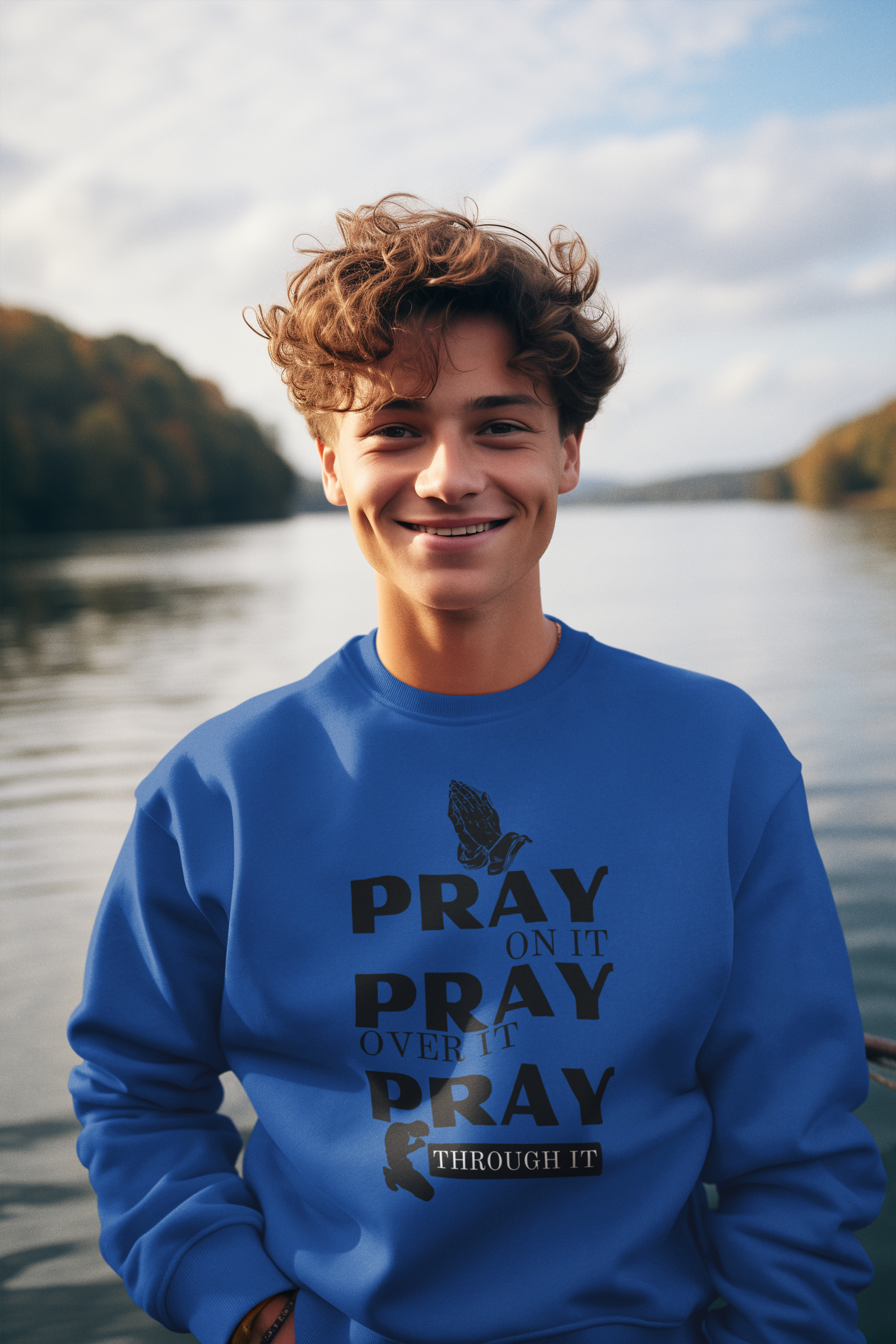 Pray On Crewneck Sweatshirt