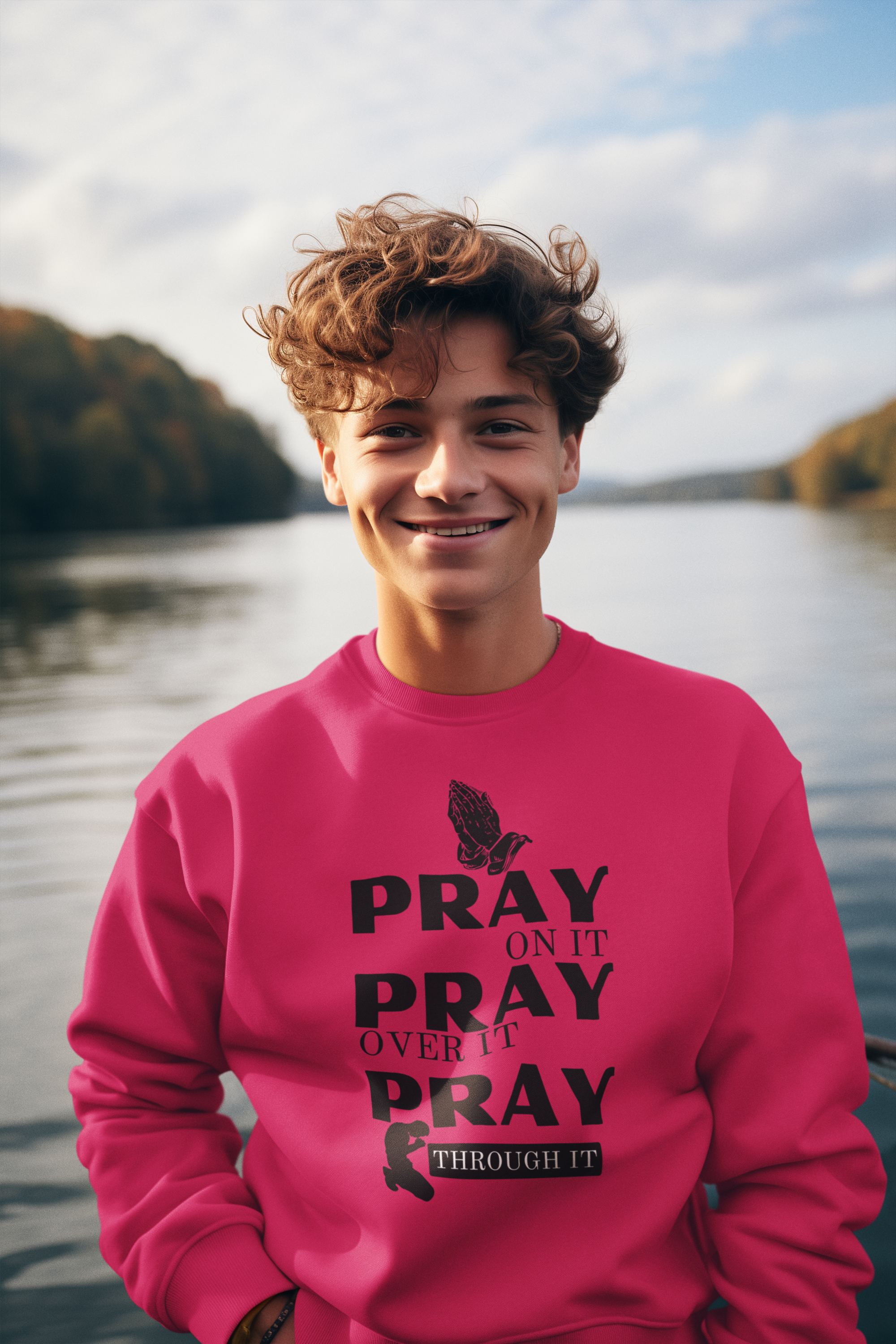 Pray On Crewneck Sweatshirt