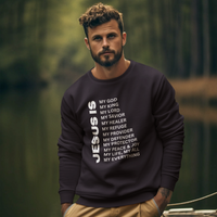 Jesus Is Crewneck Sweatshirt - White