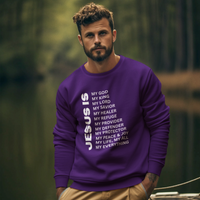 Jesus Is Crewneck Sweatshirt - White