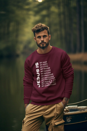 Jesus Is Crewneck Sweatshirt - White