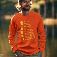 Jesus Is Crewneck Sweatshirt - Gold