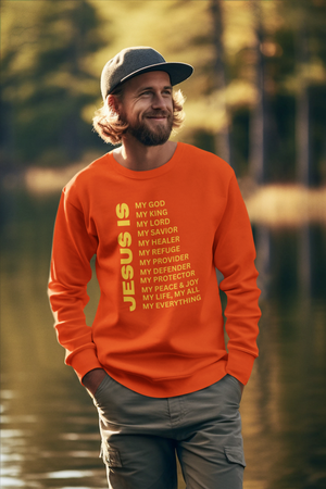 Jesus Is Crewneck Sweatshirt - Gold