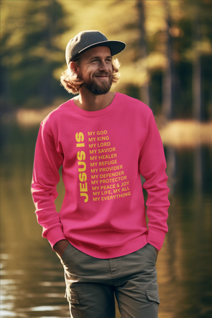 Jesus Is Crewneck Sweatshirt - Gold