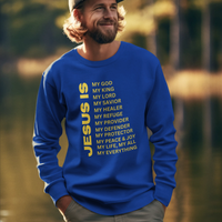 Jesus Is Crewneck Sweatshirt - Gold