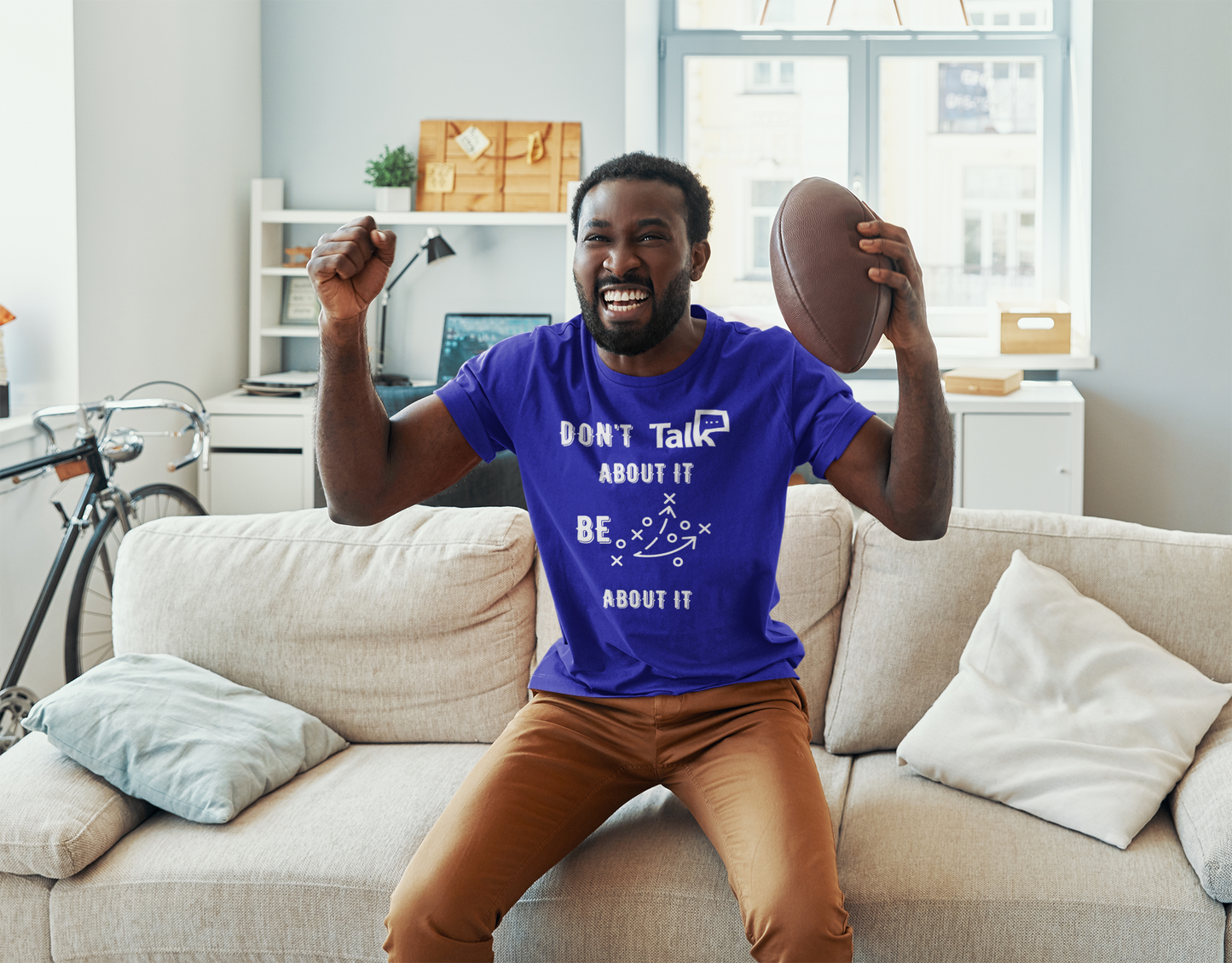 Don't Talk About It - Football Short Sleeve Shirt