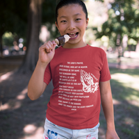 Lord's Prayer Youth Short Sleeve - White