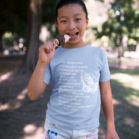 Lord's Prayer Youth Short Sleeve - White
