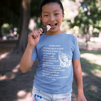 Lord's Prayer Youth Short Sleeve - White