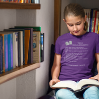 The 10 Commandments Youth Short Sleeve - White