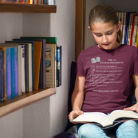 The 10 Commandments Youth Short Sleeve - White