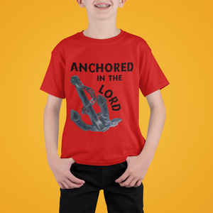 Anchored in the Lord Youth Short Sleeve - Black