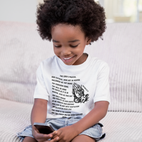 Lord's Prayer Toddler Short Sleeve - Black