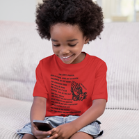 Lord's Prayer Toddler Short Sleeve - Black