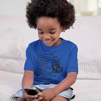 Lord's Prayer Toddler Short Sleeve - Black