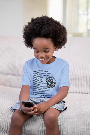 Lord's Prayer Toddler Short Sleeve - Black