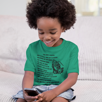 Lord's Prayer Toddler Short Sleeve - Black