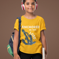 Anchored in the Lord Youth Short Sleeve - White