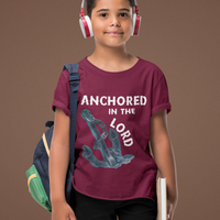 Anchored in the Lord Youth Short Sleeve - White