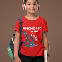 Anchored in the Lord Youth Short Sleeve - White