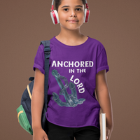 Anchored in the Lord Youth Short Sleeve - White