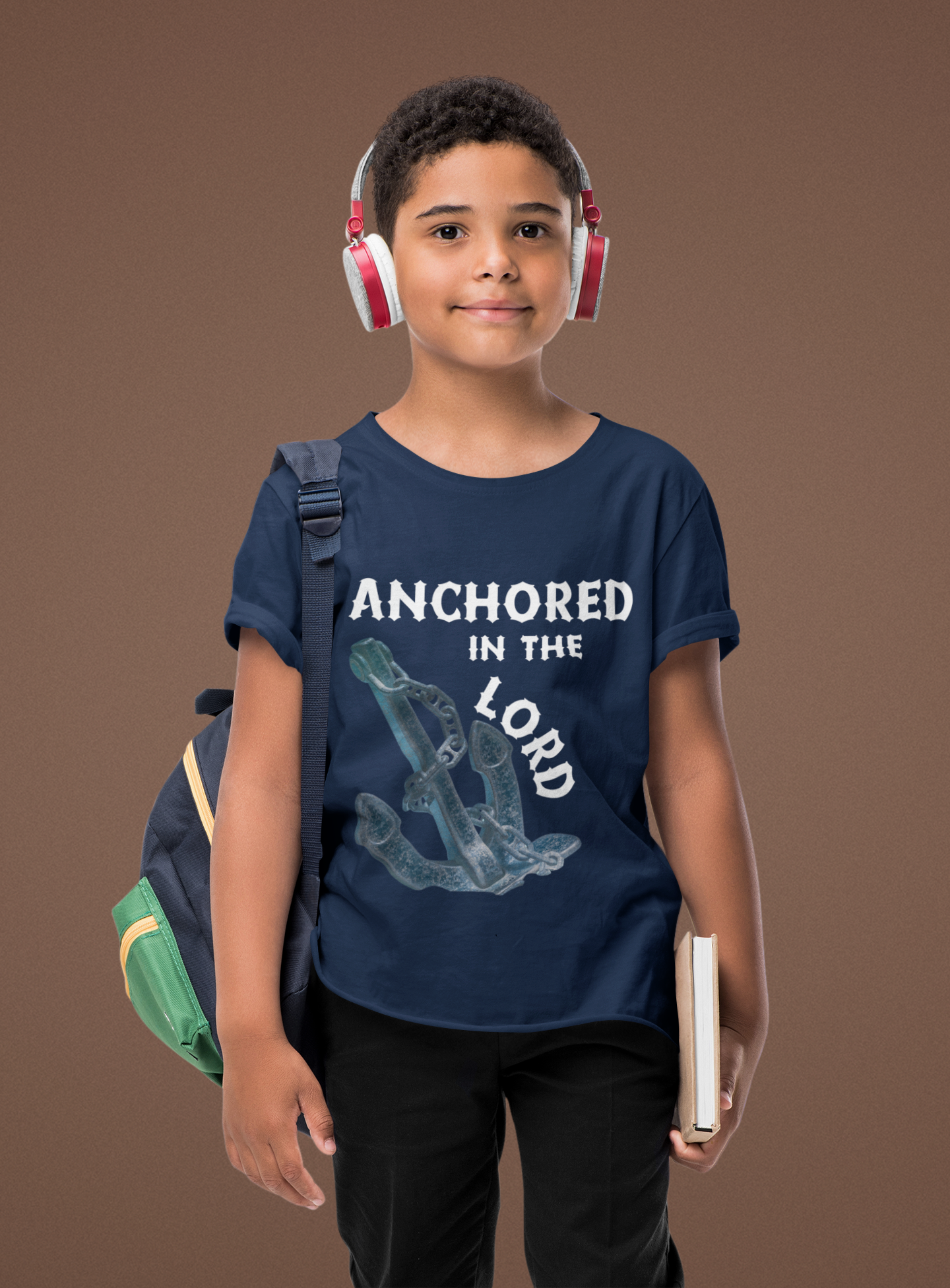 Anchored in the Lord Youth Short Sleeve - White