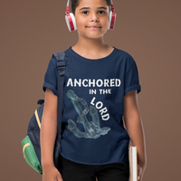Anchored in the Lord Youth Short Sleeve - White