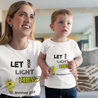 Let Your Light Shine Toddler Short Sleeve