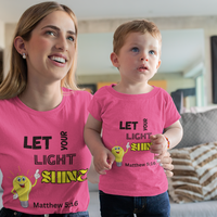 Let Your Light Shine Toddler Short Sleeve