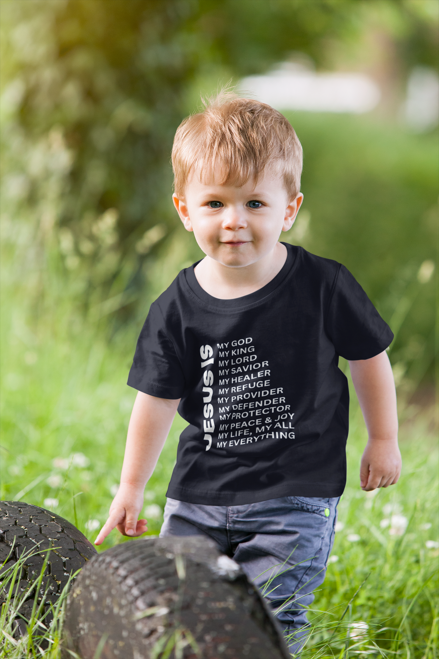 Jesus Is Toddler Short Sleeve - White