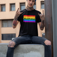 Human Pride Flag Short Sleeve Shirt