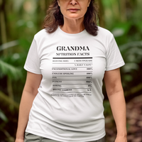 Nutrition Facts T-Shirt SS - Grandma - Black