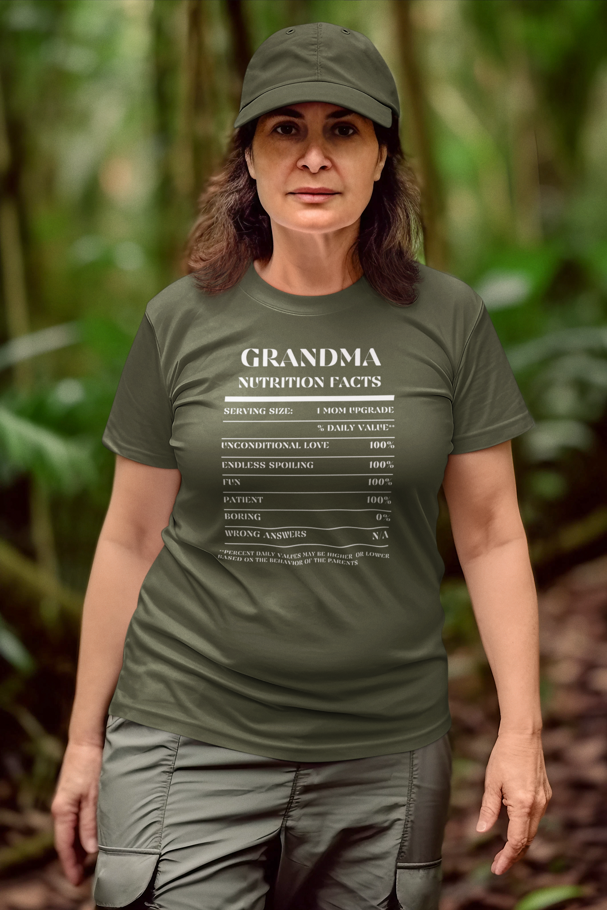 Nutrition Facts T-Shirt SS - Grandma - White