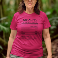 Nutrition Facts T-Shirt SS - Grandma - Black