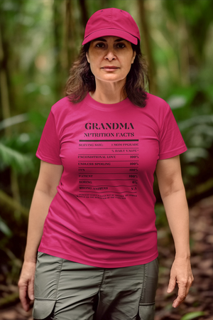 Nutrition Facts T-Shirt SS - Grandma - Black