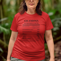 Nutrition Facts T-Shirt SS - Grandma - Black