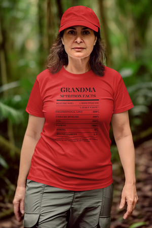 Nutrition Facts T-Shirt SS - Grandma - Black