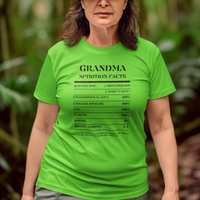 Nutrition Facts T-Shirt SS - Grandma - Black