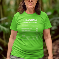 Nutrition Facts T-Shirt SS - Grandma - White