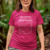 Nutrition Facts T-Shirt SS - Grandma - White